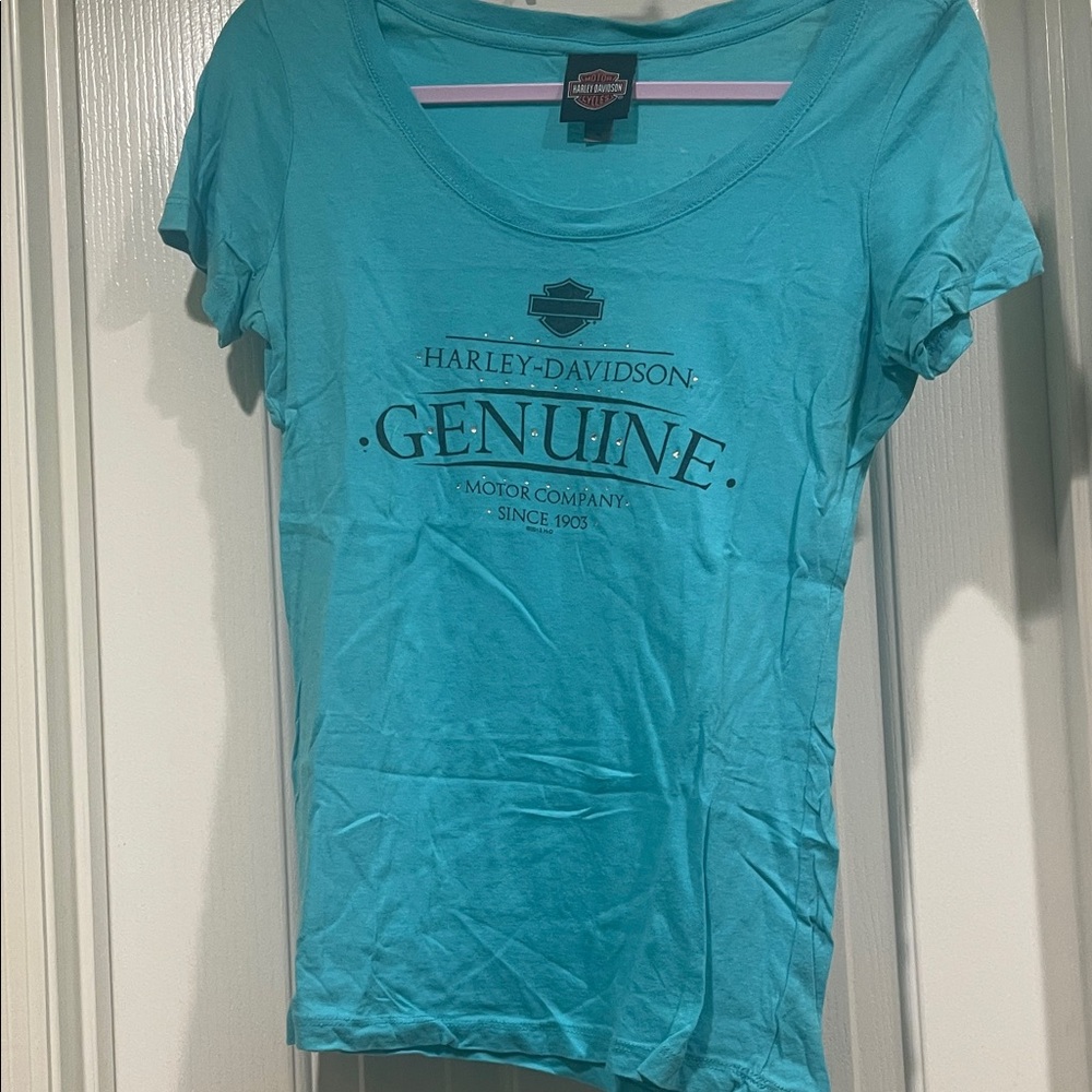 Harley-Davidson Women's Teal Genuine Tee
